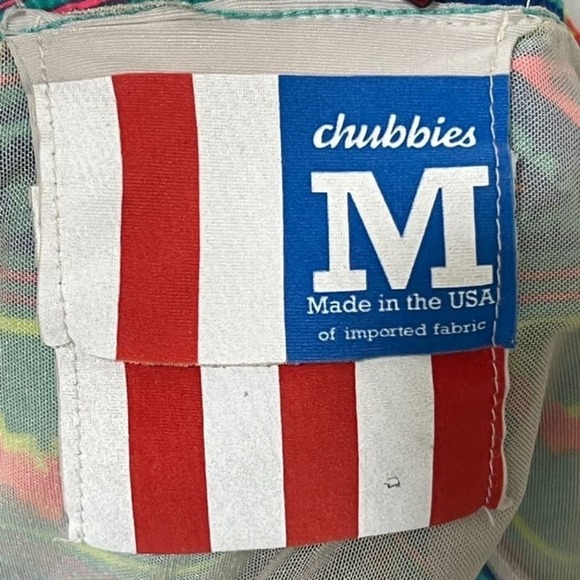 Chubbies chevron print neon colors swim shorts mens size medium - Picture 4 of 4